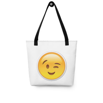 Wink Emoji Tote bag