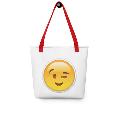 Wink Emoji Tote bag