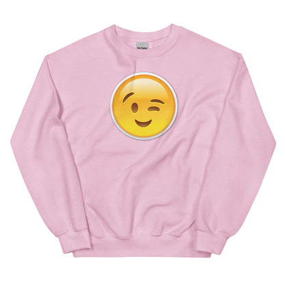 Wink Emoji Unisex Sweatshirt