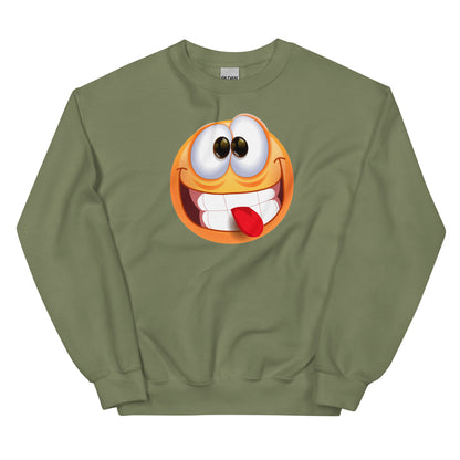 Stupid Face Emoji Unisex Sweatshirt