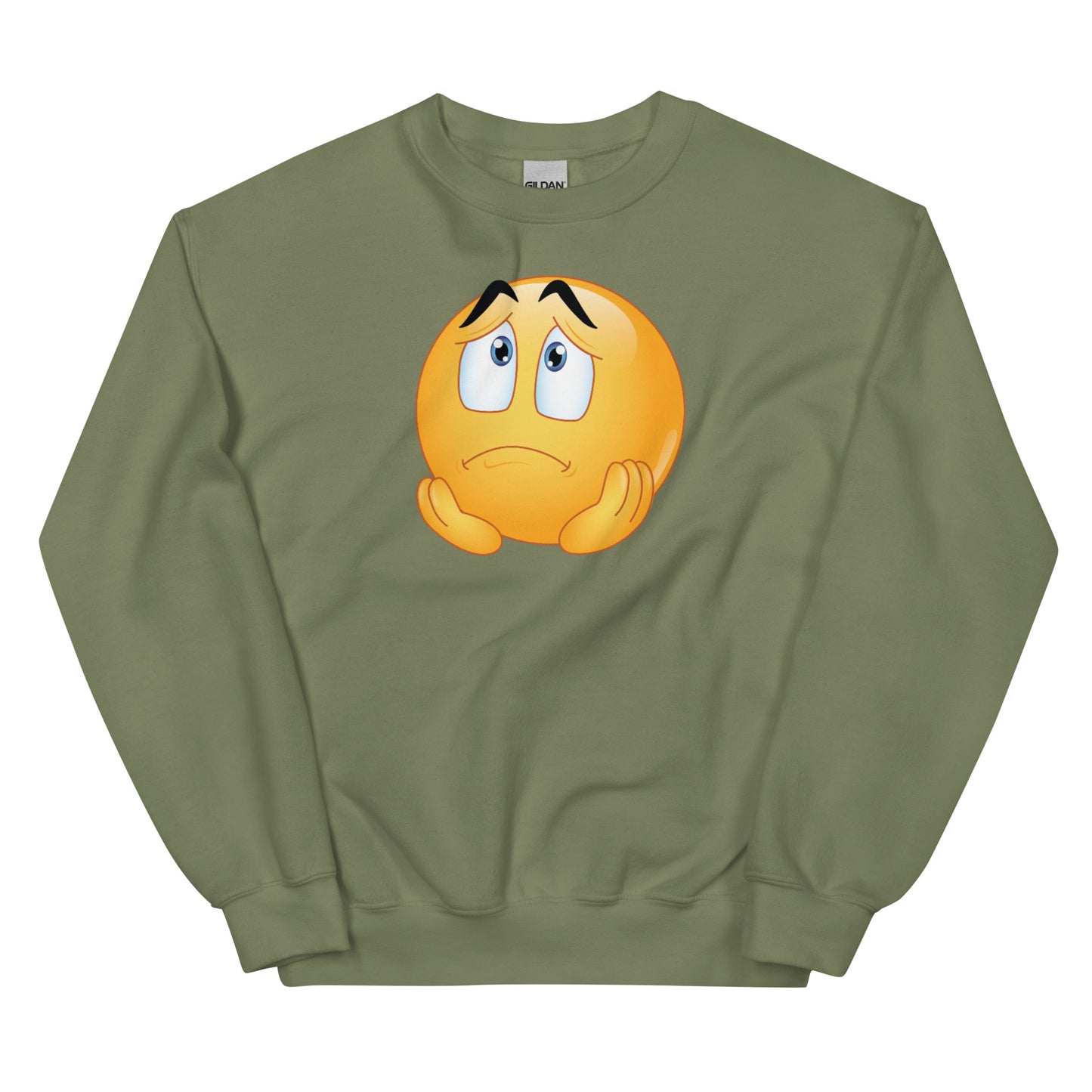 Sad Face Emoji Unisex Sweatshirt