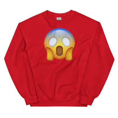 Shocking face Emoji Unisex Sweatshirt