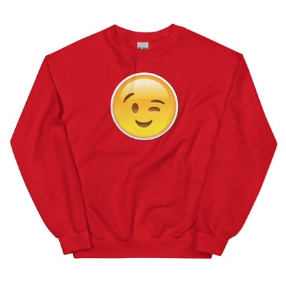 Wink Emoji Unisex Sweatshirt