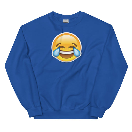 Laughing Face Emoji Unisex Sweatshirt