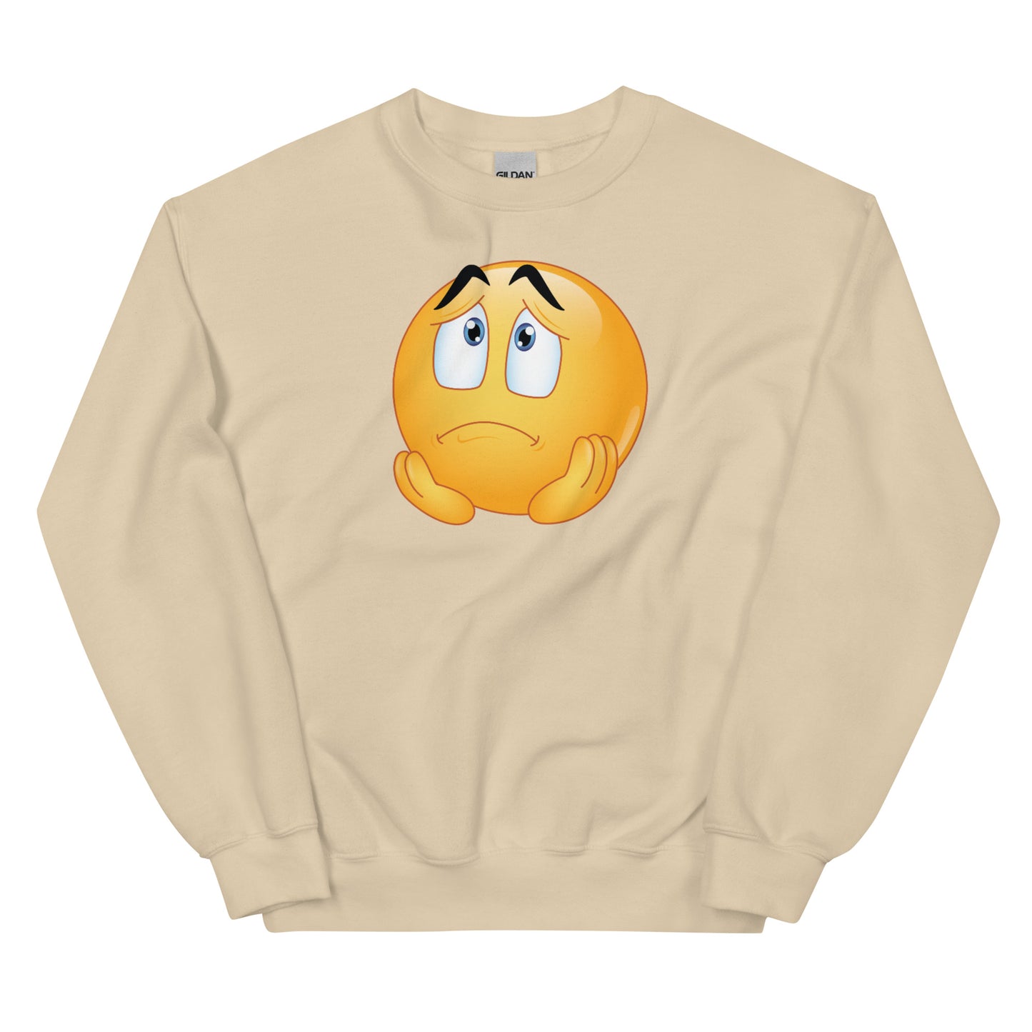 Sad Face Emoji Unisex Sweatshirt