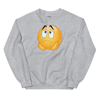 Sad Face Emoji Unisex Sweatshirt