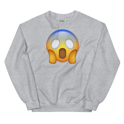 Shocking face Emoji Unisex Sweatshirt