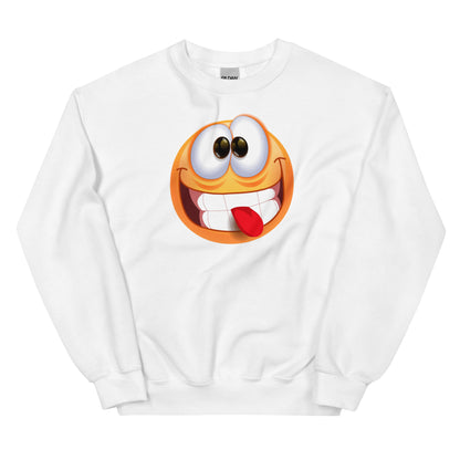 Stupid Face Emoji Unisex Sweatshirt