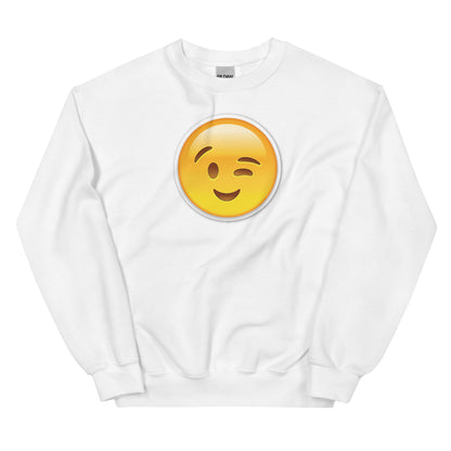 Wink Emoji Unisex Sweatshirt