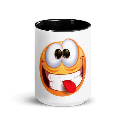 Stupid Face Emoji Mug with Color Inside