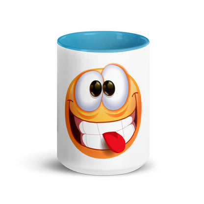 Stupid Face Emoji Mug with Color Inside