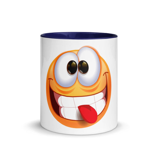 Stupid Face Emoji Mug with Color Inside