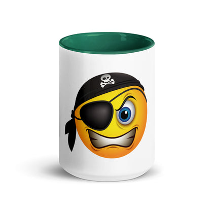 Pirates Emoji Mug with Color Inside