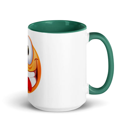 Stupid Face Emoji Mug with Color Inside