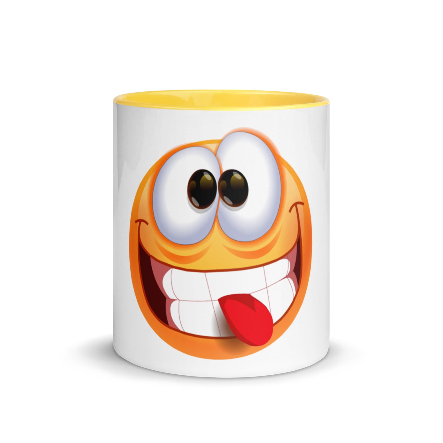 Stupid Face Emoji Mug with Color Inside