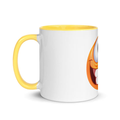 Stupid Face Emoji Mug with Color Inside