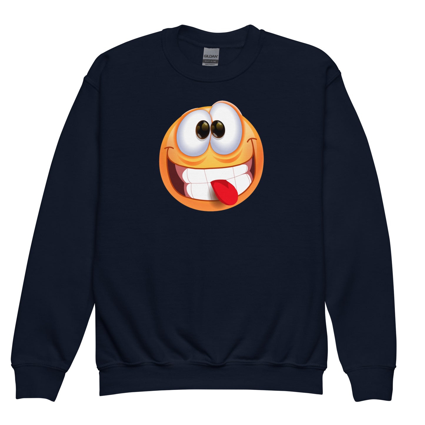 Stupid Face Emoji Kids Sweatshirt