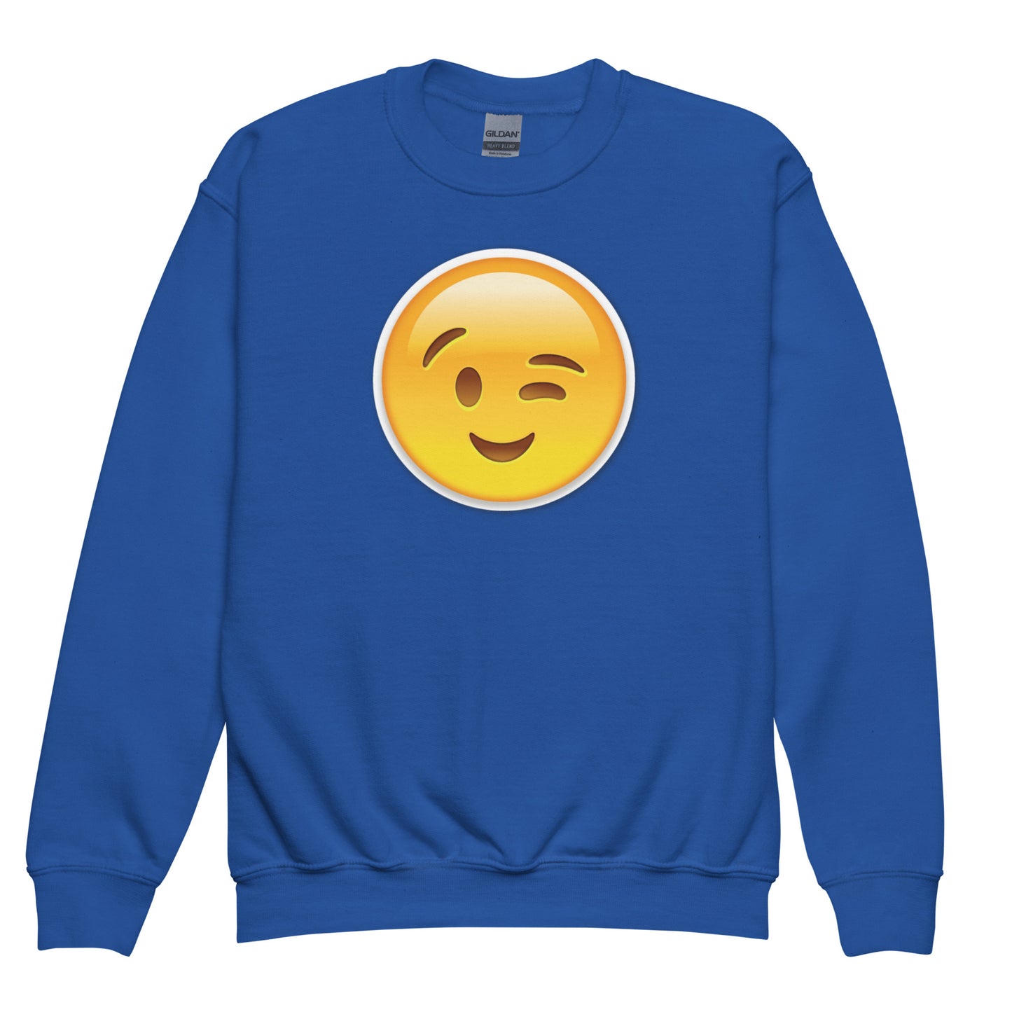 Wink Emoji Kids Sweatshirt