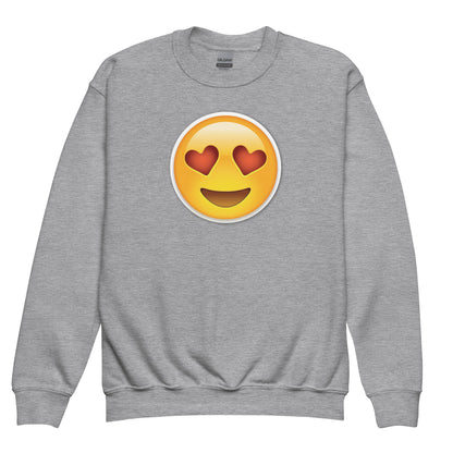 Love Wink Emoji Kids Sweatshirt