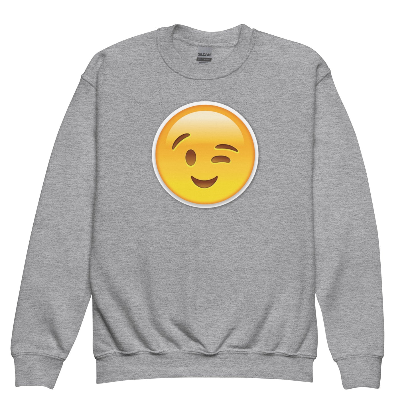 Wink Emoji Kids Sweatshirt