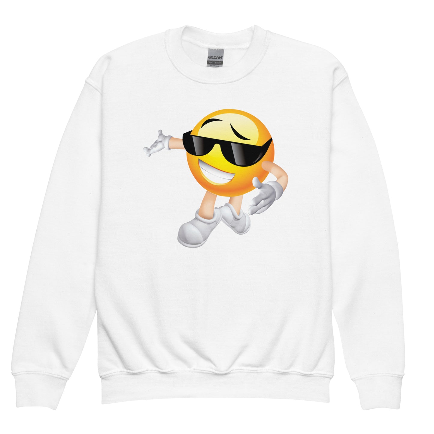 Eyes Wear Emoji Kids Sweatshirt