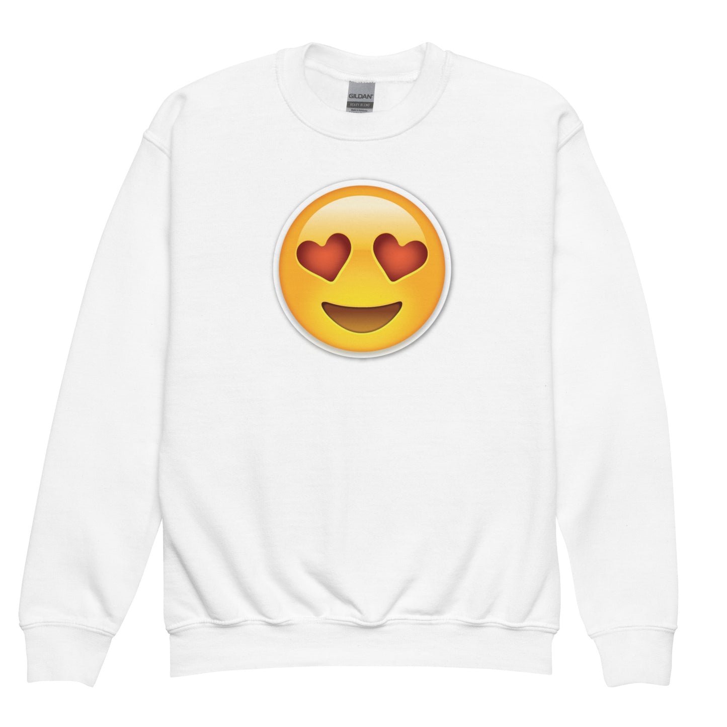 Love Wink Emoji Kids Sweatshirt