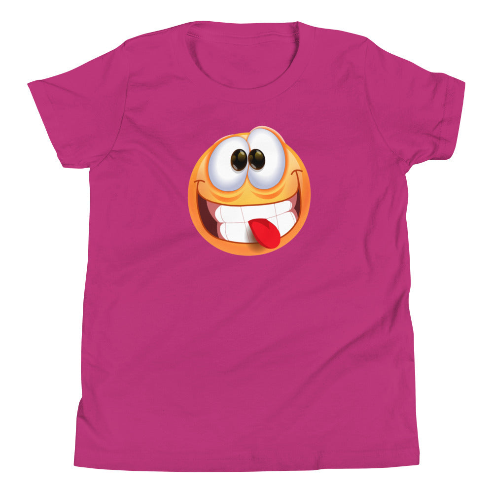 Stupid Face Emoji Kids T-Shirt