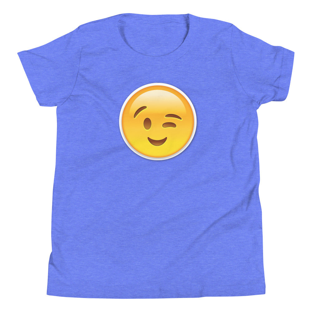 Wink Emoji Kids T-Shirt