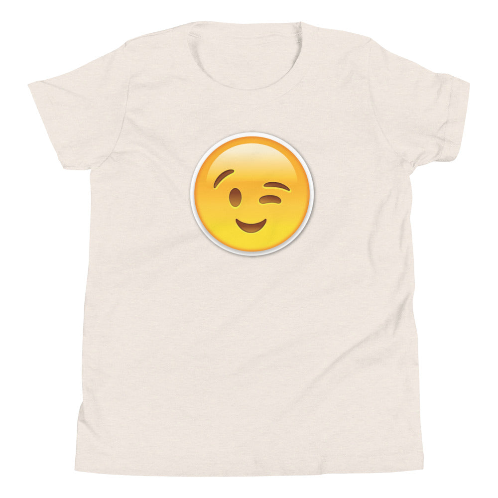 Wink Emoji Kids T-Shirt