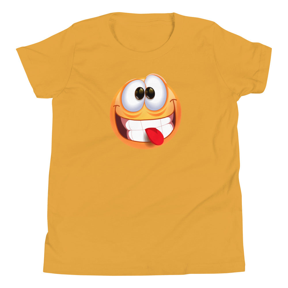 Stupid Face Emoji Kids T-Shirt