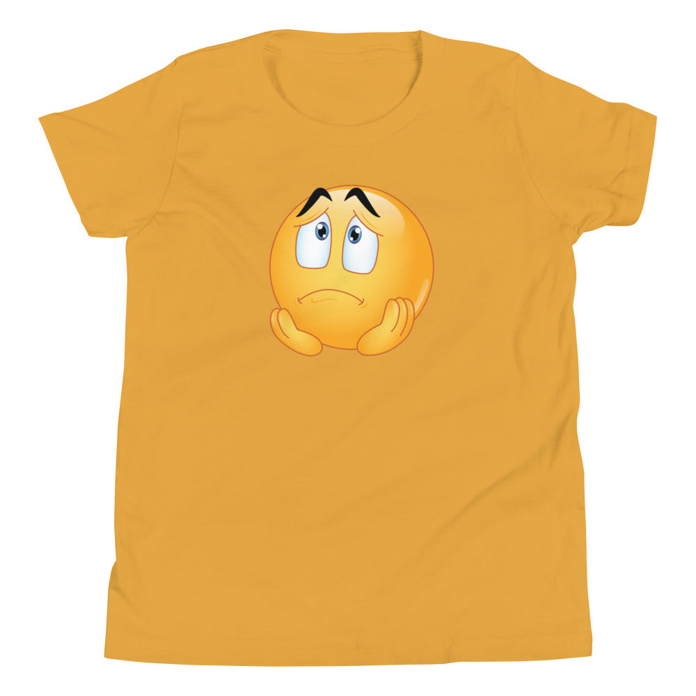 Sad Emoji Kids T-Shirt