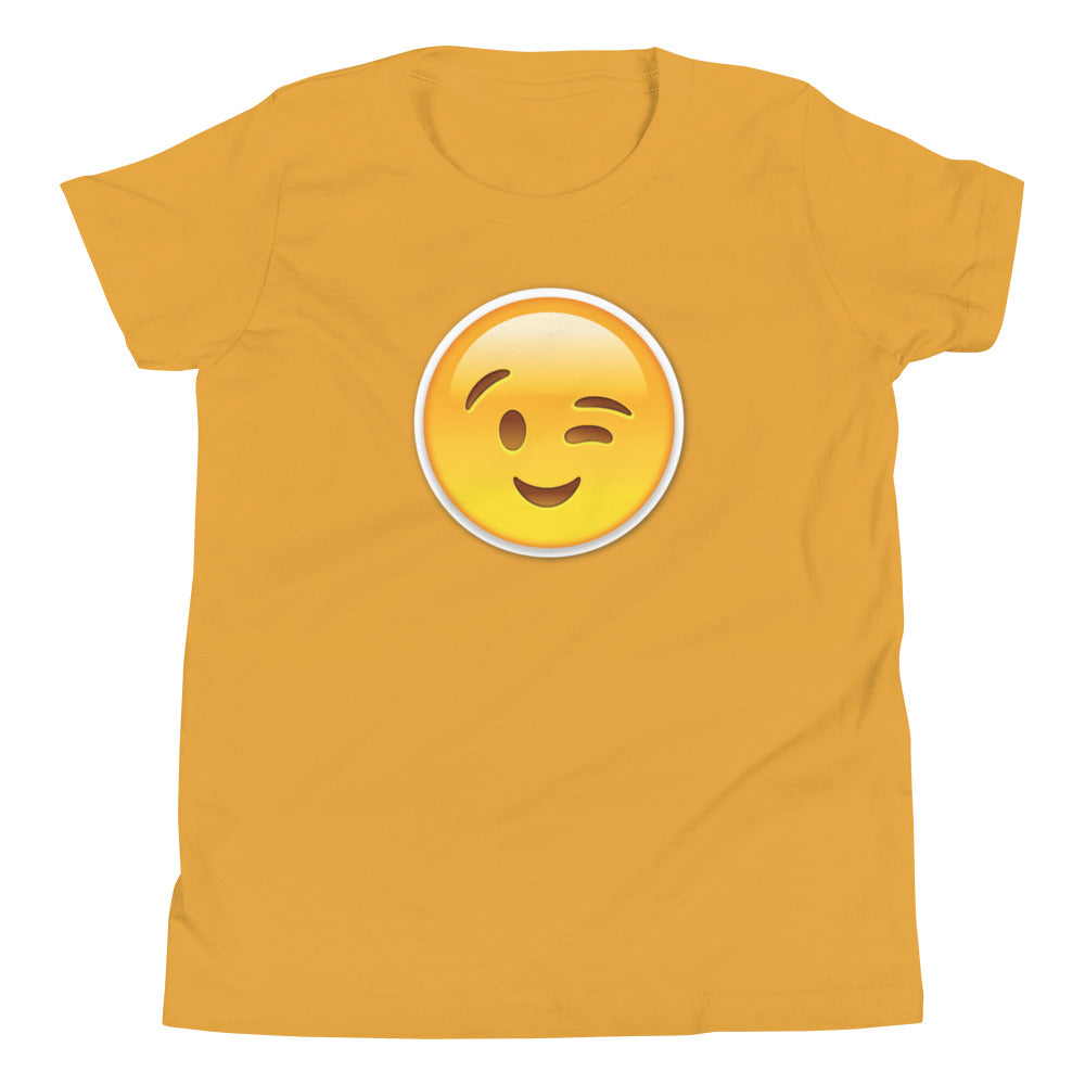 Wink Emoji Kids T-Shirt