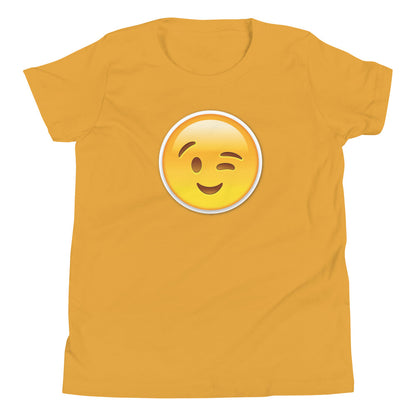 Wink Emoji Kids T-Shirt