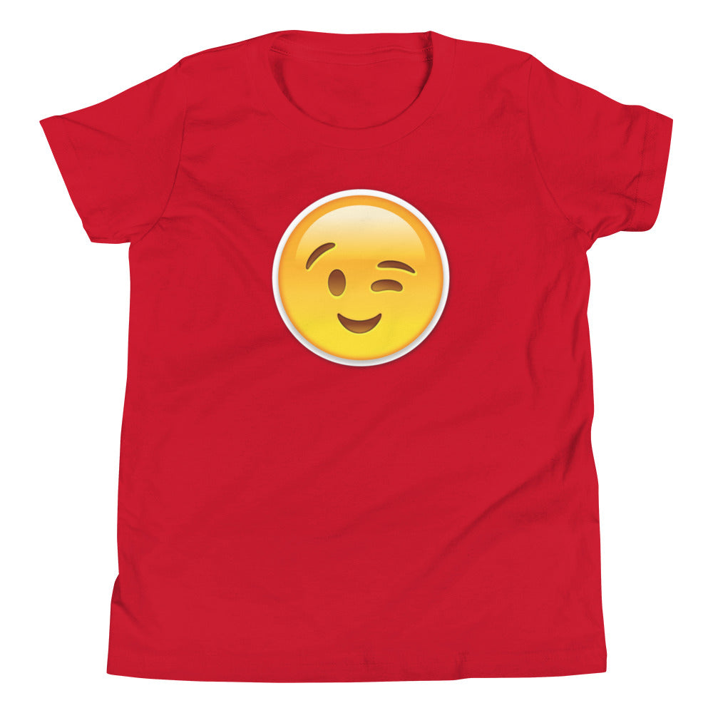 Wink Emoji Kids T-Shirt