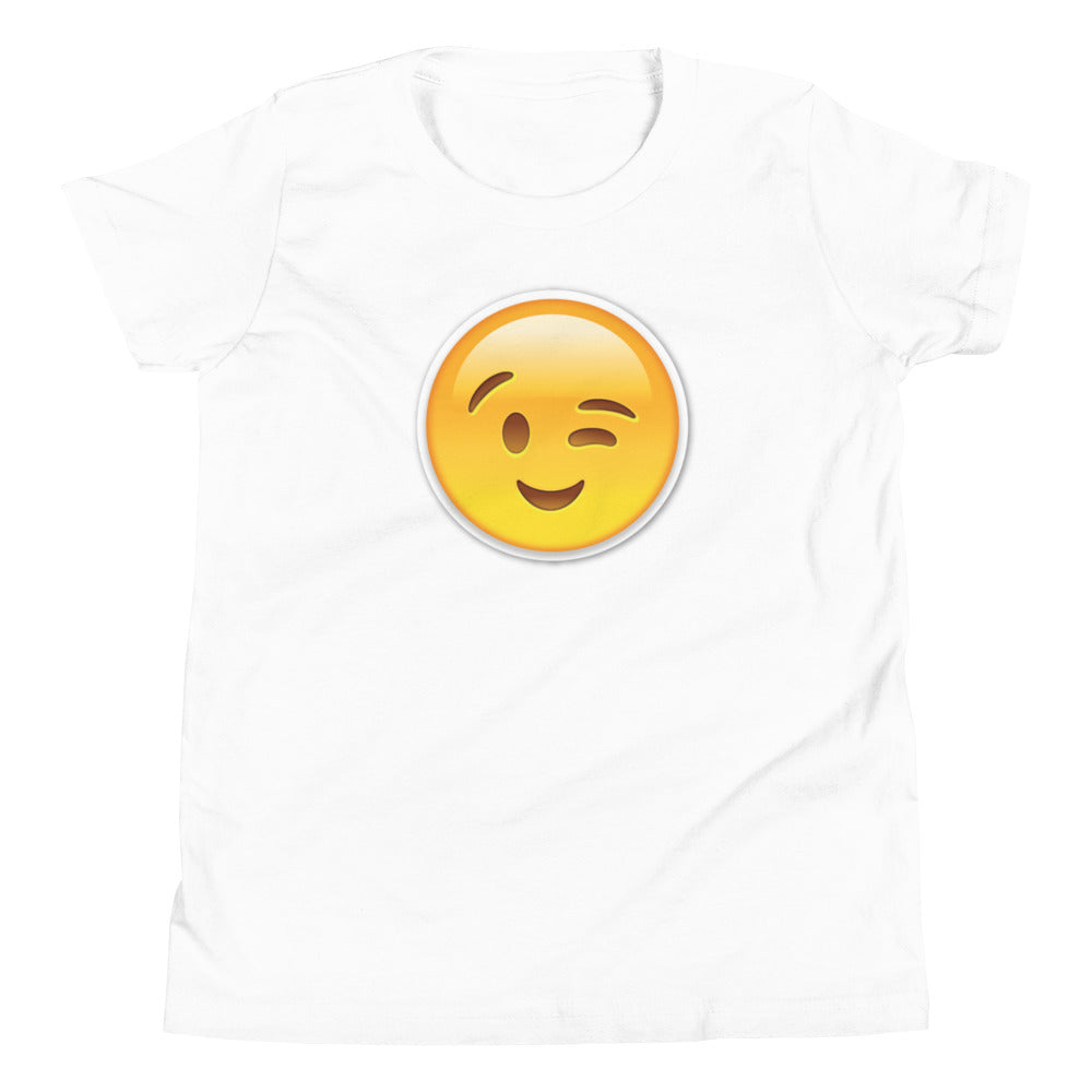 Wink Emoji Kids T-Shirt